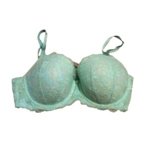 VS Aqua Underwire Light lined Lace Bra